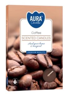 Aura Bispol Coffee vonné čajové sviečky 6ks
