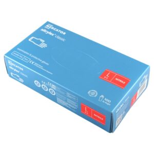 Nitrilové rukavice jednorázové MERCATOR nitrylex classic - modré L 100ks
