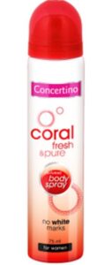 Concertino Coral Fresh& Pure dámsky deospray 75ml