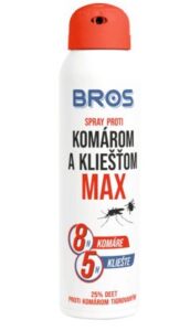 Bros MAX sprej proti kliešťom a komárom 90ml