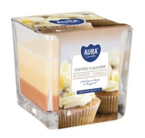 Aura Bispol Vanilla Cupcake vonná sviečka - 170g