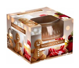 Aura Bispol Winter Cookies vonná sviečka 80g
