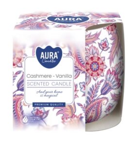 Aura Bispol Cashmere Vanilla vonná sviečka 100g