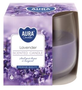 Aura Bispol Lavender vonná sviečka 130g