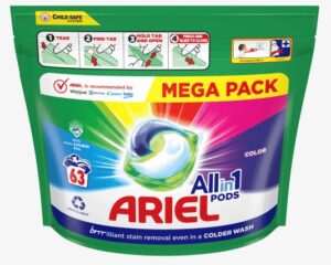 Ariel Color gélove tablety na pranie 63ks sáčok