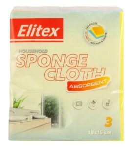 Elitex hubová utierka – 3 ks, 15 × 18 cm