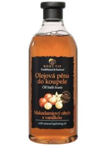 BODY TIP Olejová pena do kúpeľa-750ml-Makadamový orech s vanilkou  750 ml