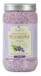BODY TIP LEVANDUĽOVÁ soľ do kúpeľa relaxačná  1200 g