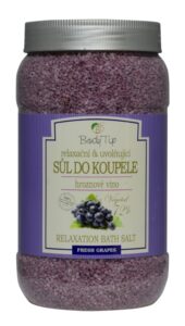 BODY TIP HROZNOVÁ soľ do kúpeľa relaxačná  1200 g
