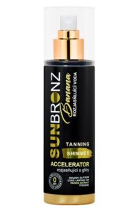 SUN BRONZ Rozjasňujúca voda BANANA s trblietavým efektom  200 ml