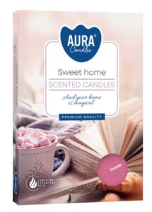 Aura Bispol Sweet Home vonné čajové sviečky - 6ks