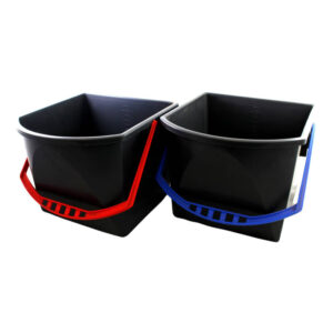 Vedro čierne 16L - modre a červené rozlíšenie ručky