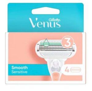 Gillette Venus Smooth Sensitive dámske náhradné hlavice 4ks