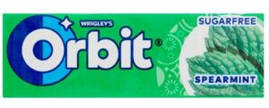 Orbit Spearmint dražé žuvačky 14g