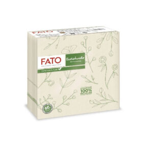 Servítky LUCART FATO ECO NATURAL FLORA, 2 vrst. – 40ks