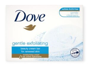 Dove Gentle Exfoliating krémové toaletné mydlo 90g