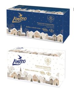 Linteo Satin vreckovky box 200ks - Vianočná edícia