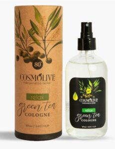 Cosmolive Relax Green Tea pánska kolínska voda s vôňou zeleného čaju 240ml