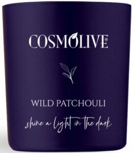 Prírodná sójová sviečka s vôňou divokého pačuli - Cosmolive Wild Patchouli 210g