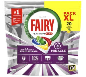 Jar Fairy Platinum Plus Miracle Lemon kapsule do umývačky 20ks