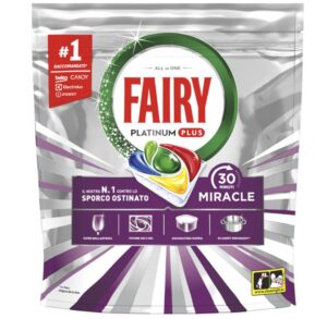 Jar Fairy Platinum Plus Miracle Lemon kapsule do umývačky 60ks