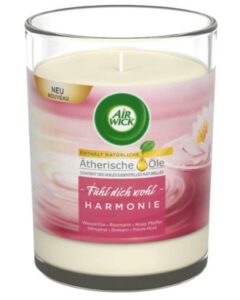 Air Wick Harmony Waterlilly & Rosemary & Pink Pepper vonná sviečka – 220 g