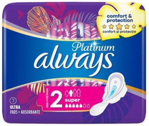 Always Platinum Ultra Super 2 dámske vložky 7ks