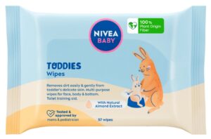Nivea Baby Todies detské vlhčené utierky 57ks