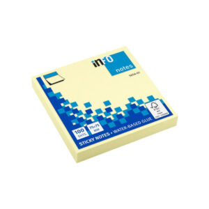 Samolepiaci bloček - 75x75 mm, pastel žltý ( 100 lístkov )