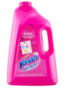 Vanish Oxi Action Pink tekutý odstraňovač škvŕn 4L