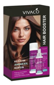 KERATÍN & KOFEÍN darčekové balenie vlasovej kozmetiky pre ŽENY v papierovom obale