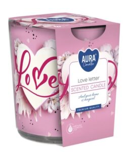 Aura Bispol Love Letter vonná sviečka 100g