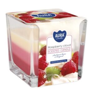Aura Bispol Raspberry Cloud vonná sviečka 170g