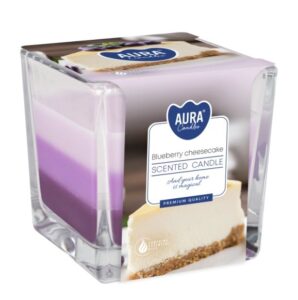 Aura Bispol Blueberry Cheesecake vonná sviečka 170g