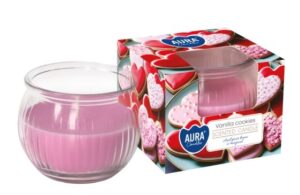 Aura Bispol Vanilla Cookies vonná sviečka - 80g