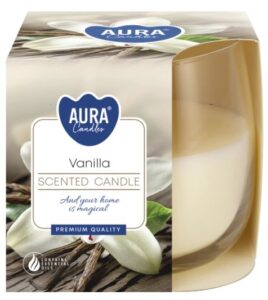 Aura Bispol Vanilla vonná sviečka 130g