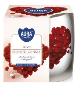 Aura Bispol Love vonná sviečka 100g