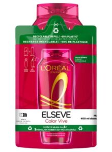 Elseve DUOPACK šampón na vlasy Color Vive 400ml + náhradná náplň do šampónu 250ml