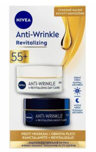 Nivea DUO set Anti-wrinkle 55+ denný krém 50ml + Anti-wrinkle 55+ nočný krém 50ml