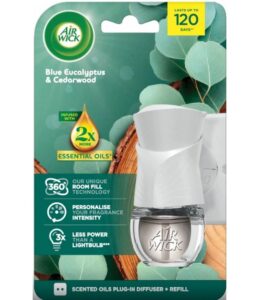 Air Wick Blue Eucalyptus&Cedarwood komplet elektrický strojček + náhradná náplň 19ml