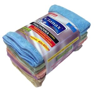 Clanax prachovka mikrovlákno CORAL 40x40cm 300g 5ks