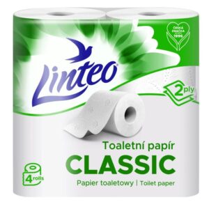 Linteo Classic toaletný papier 4ks-ový biely,2-vrstvový