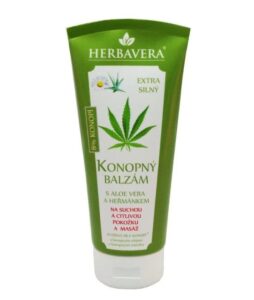 Herbavera Konopný balzam na suchú a podráždenú pokožku – regenerácia a hydratácia 200 ml