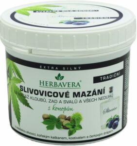 Herbavera Slivovicové mazanie na svaly a kĺby – uvoľnenie bolesti chrbta a svalov 500 ml