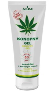 Alpa konopný masážny gél 100ml