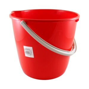 Vedro okrúhle, plastové – červené 12l