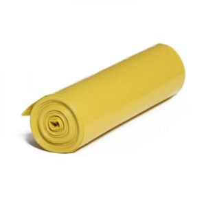 LDPE vrecia žlté hrubé  700x1100mm/80mic 120l 15ks