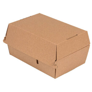 Burger Box hnedý 2-dielny 200x130x110 mm - 50ks