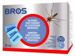 Bros vankúšiky proti komárom NN do elektrického odparovača - 20ks
