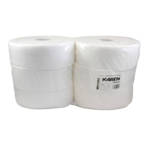 Toaletný papier KAREN JUMBO Ø28 cm, 300 m 2vrst.100%celulóza (6 ks)